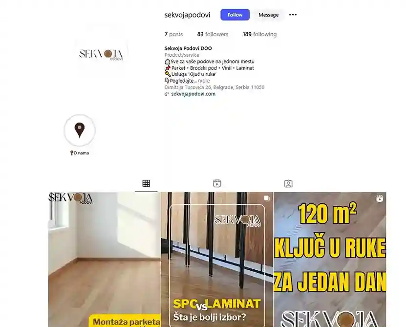 Sekvoja Blog: Sekvoja Podovi sada i na Instagramu – pogledajte naše radove uživo